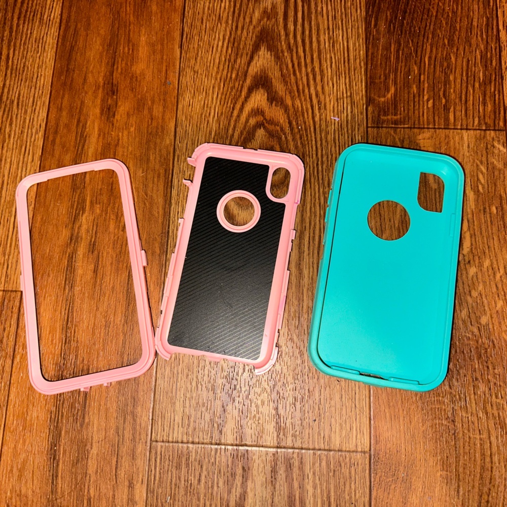 Pink and Teal Phone Case Set